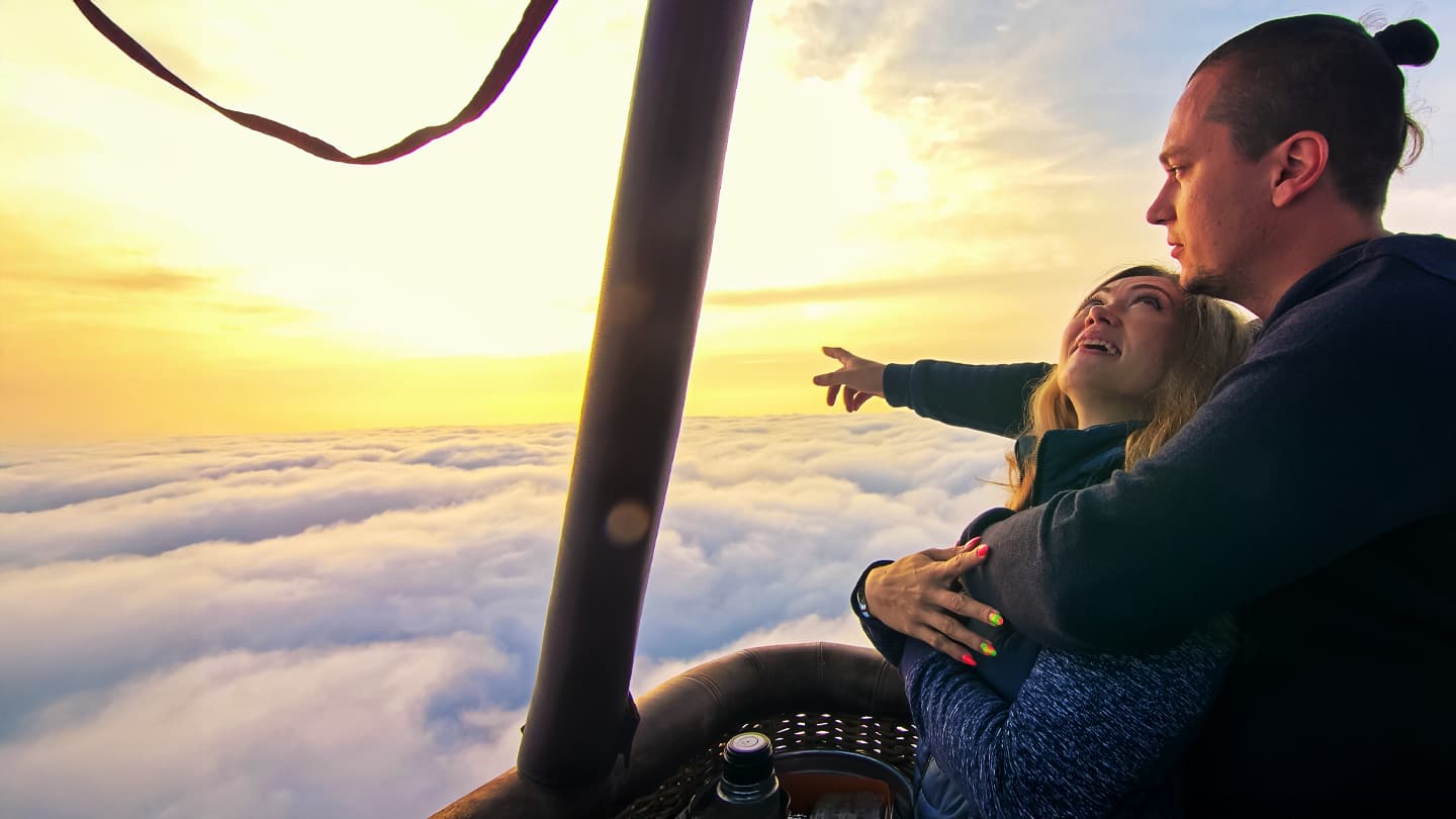 Drift Above the World on a Hot Air Balloon Ride