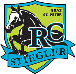 RC Stiegler Horse Emblem Shield Logo RC Stiegler shield logo with a horse emblem, labeled Graz St. Peter.
