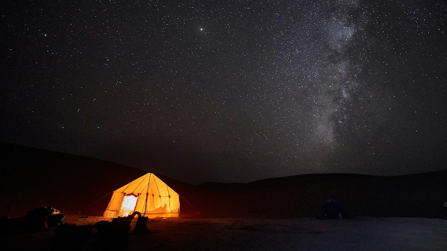 Camping Under Stars